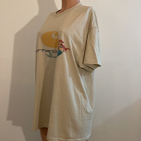 Gildan Custom Made Crew T-Shirt  Little Mermaid Carhartt Print New XL - Picture 11 of 17